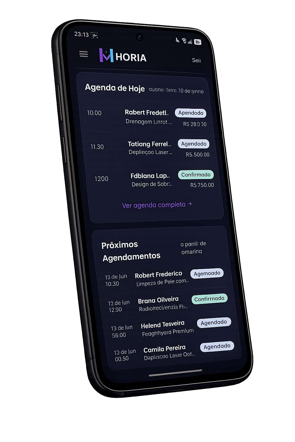 Agenda do dia